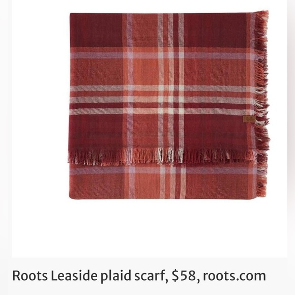 Roots Leaside plaid scarf - Picture 1 of 4
